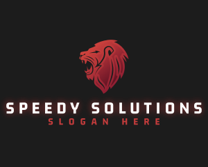 Lion Wild Predator  Logo