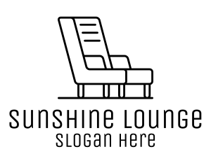 Monoline Lounge Chair logo design