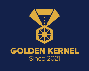 Golden Olympic Medal  logo design