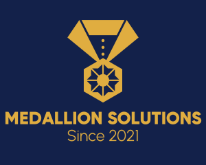 Golden Olympic Medal  logo design