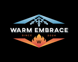 HVAC Fire Ice logo design