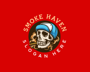 Skull Cigar Smoke logo