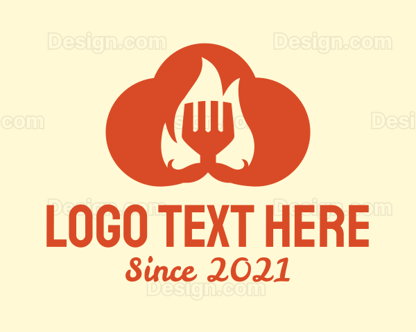 Orange Cloud Cooking Logo