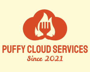 Orange Cloud Cooking logo design