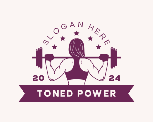 Woman Barbell Gym logo