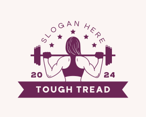 Woman Barbell Gym logo