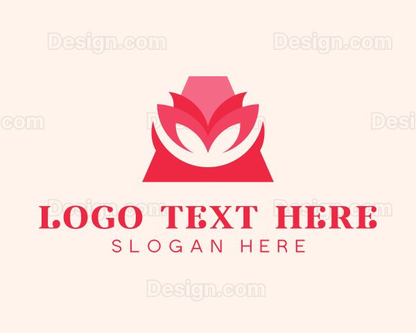 Beauty Flower Letter A Logo