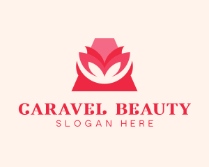 Beauty Flower Letter A logo design