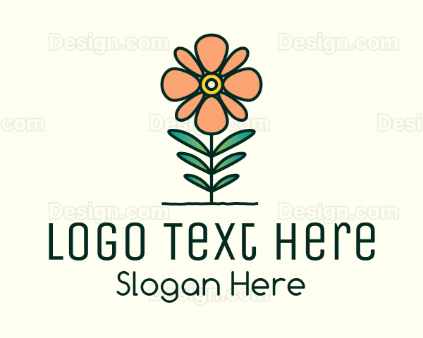 Daisy Plant Flower Logo