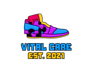 Multicolor Puzzle Shoe logo