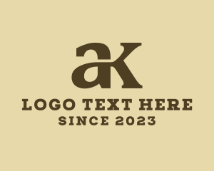 Masculine Serif Business logo