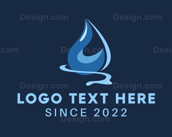 Cleaning Water Droplet Logo