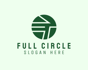 Modern House Circle  logo design