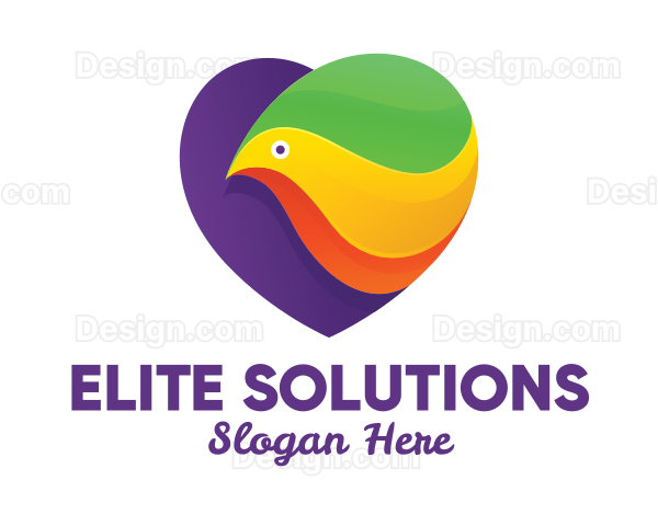 Spa Colorful Bird Logo