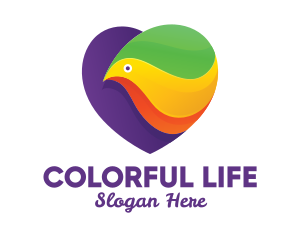 Spa Colorful Bird logo design