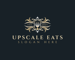 Premium Fork Utensil logo design