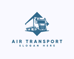 Big Transport Cargo Truck logo design