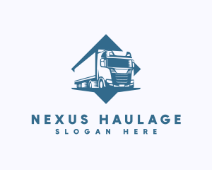 Big Transport Cargo Truck logo design