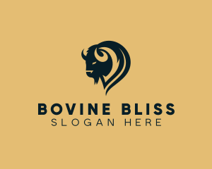 Wild Bison Animal logo design