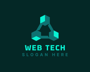 Modern Software Cube logo design