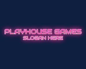 Cyber Gaming Neon Tech logo design