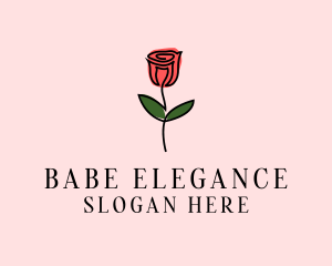 Rose Flower Garden logo design