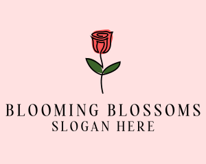 Rose Flower Garden logo design