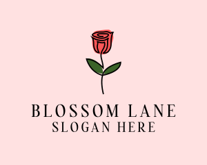 Rose Flower Garden logo design