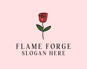 Rose Flower Garden logo design