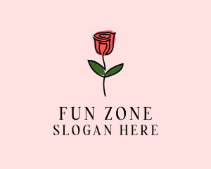 Rose Flower Garden logo design