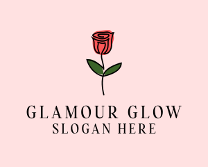 Rose Flower Garden logo design