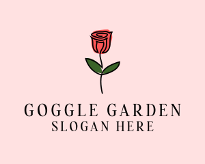 Rose Flower Garden logo design