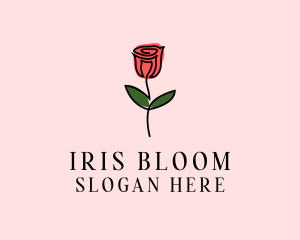 Rose Flower Garden logo design