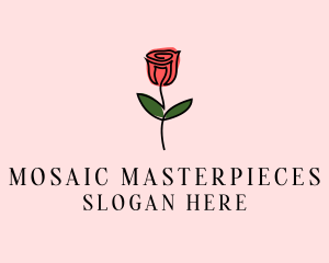 Rose Flower Garden logo design