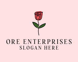 Rose Flower Garden logo design