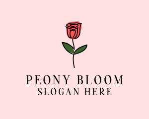 Rose Flower Garden logo design