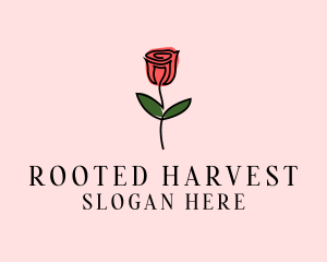 Rose Flower Garden logo design