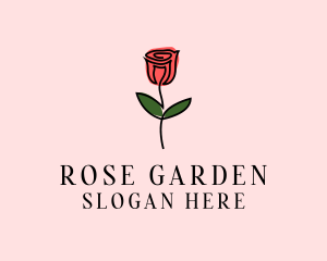 Rose Flower Garden logo design