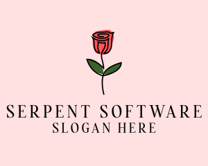 Rose Flower Garden logo design