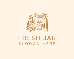 Candle Jar Souvenir logo design