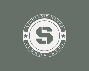 Military Star Army Badge logo design