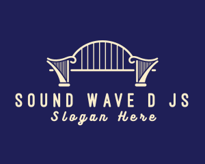 Elegant Harp Bridge logo design