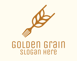 Rice Grain Fork logo design