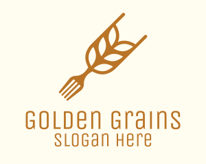 Rice Grain Fork logo design