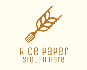 Rice Grain Fork logo design