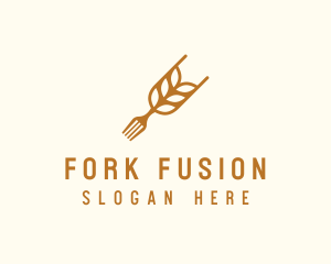 Rice Grain Fork logo design