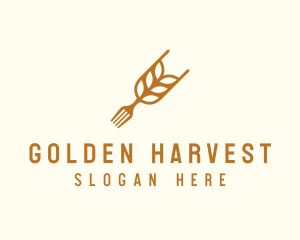 Rice Grain Fork logo design