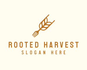 Rice Grain Fork logo design