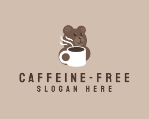 Hot Coffee Bear logo design