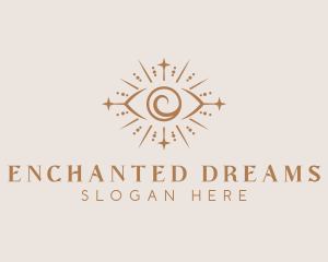 Boho Eye Mystical Healing logo design